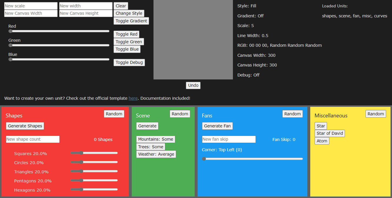 screenshot of page